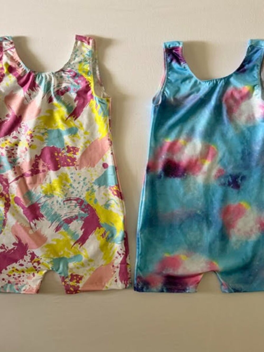 2 pack Girls Gymnastics Leotard Stretch Bodysuit Toddler Kids 9-10 Years